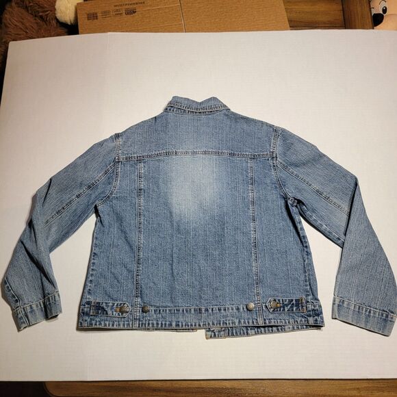 Chico's Denim Jean Jacket - Size 1 - Picture 4 of 6
